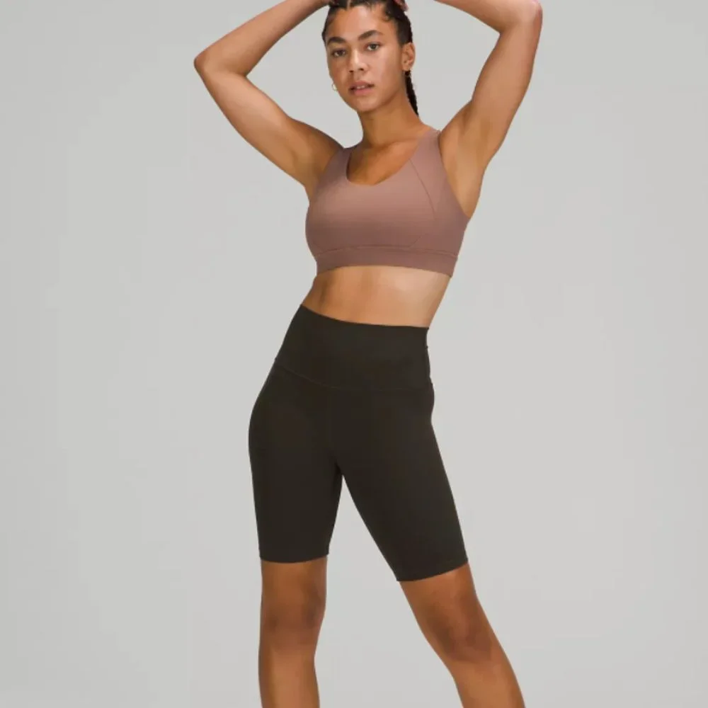 LULULEMON Align High-Rise Bike Short 8" Dark OLIVE Green NULU SIZE 6 PERFECT - Picture 5 of 8
